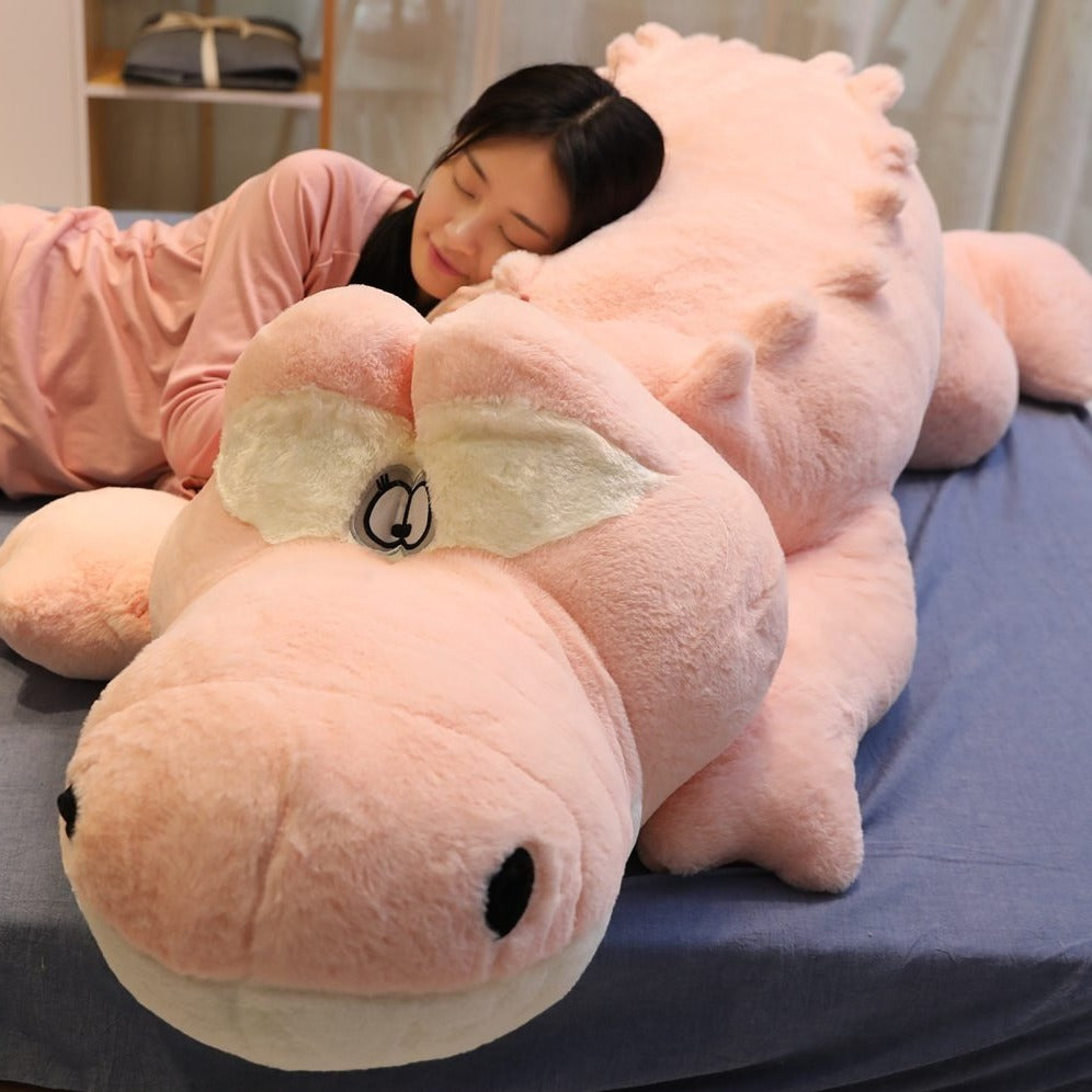 Kawaiimi - plush toys - Giant Lying Crocodile Pillow - 9