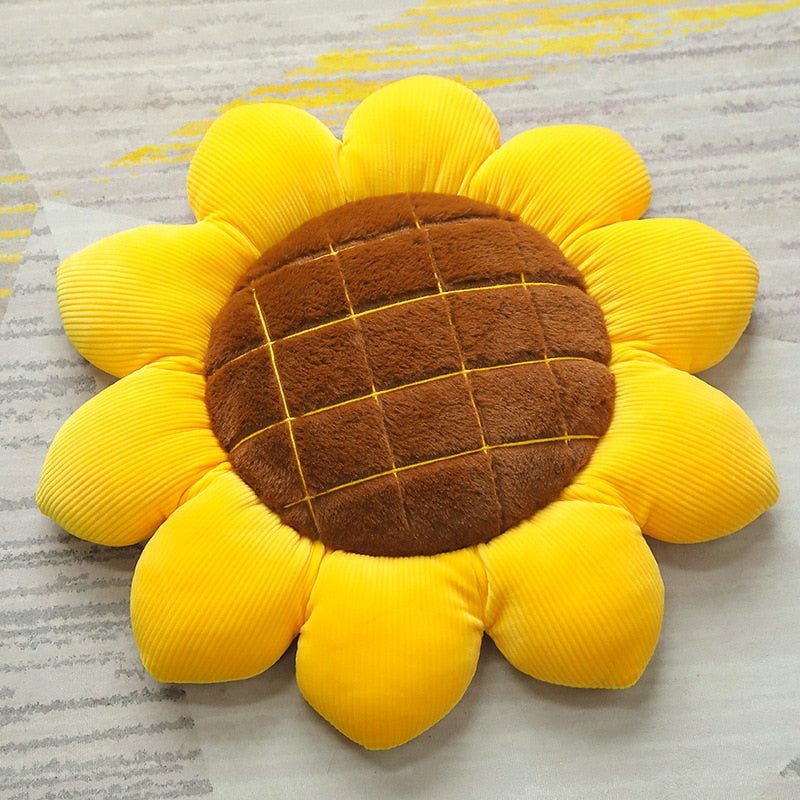 Kawaiimi - plush toys - Golden Sunflower Plush Cushion - 1
