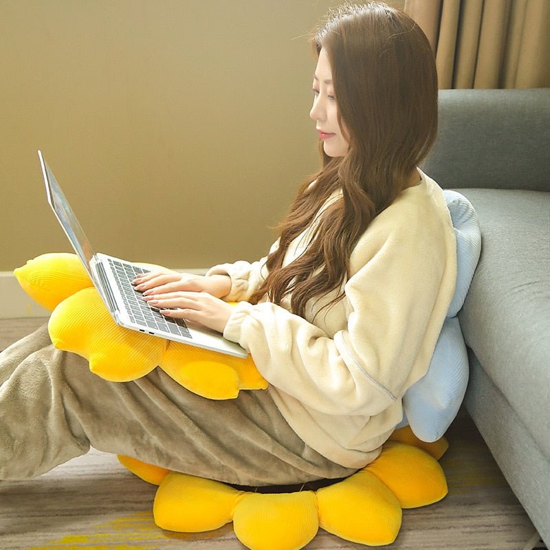 Kawaiimi - plush toys - Golden Sunflower Plush Cushion - 2