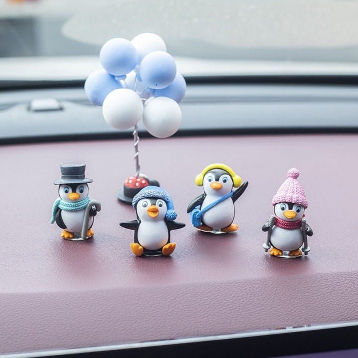 Kawaiimi - car decor & accessories - Happy Penguins Car Ornaments - 1