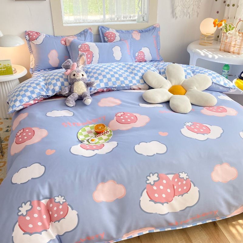 Kawaiimi - Home & Living - Heavenly Strawberry Bedding Set - 1