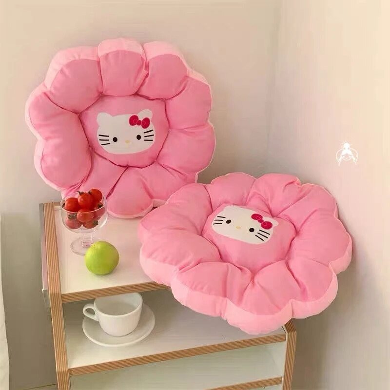 Kawaiimi - sofa cushions & plush pillows - Hello Kitty Pink Cloud Seat Cushion - 4