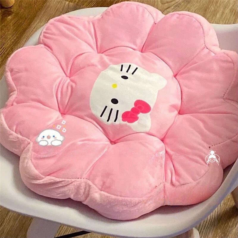 Kawaiimi - sofa cushions & plush pillows - Hello Kitty Pink Cloud Seat Cushion - 5