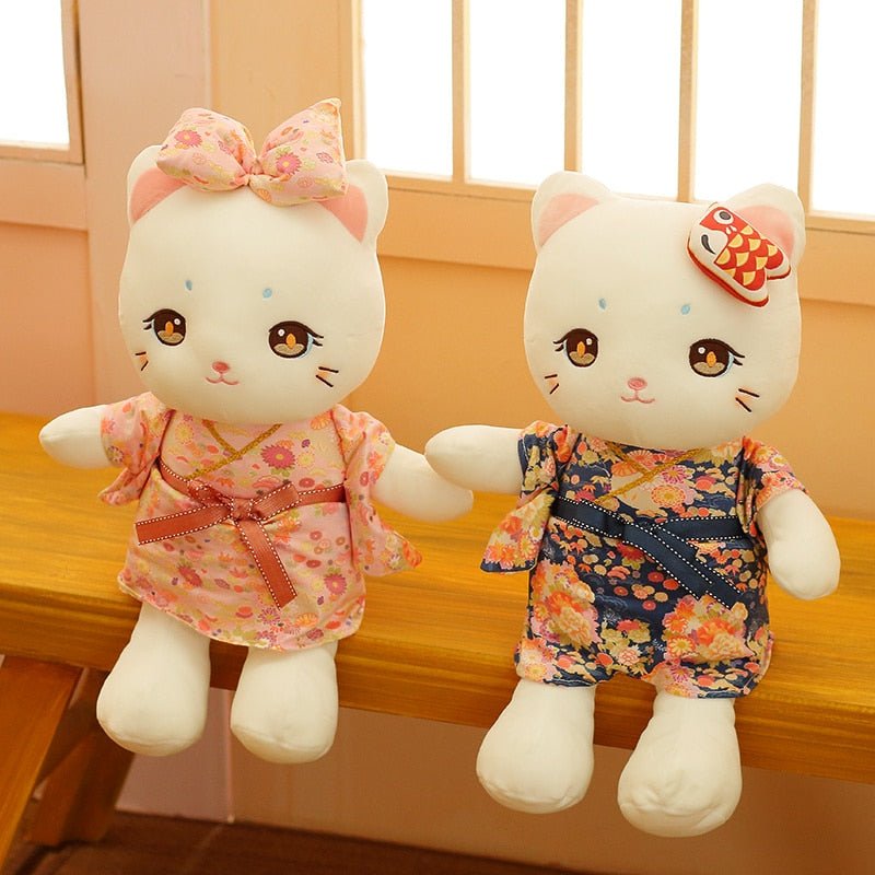 Kawaiimi - plush toys - Japanese Kimono Cat Plushie - 4