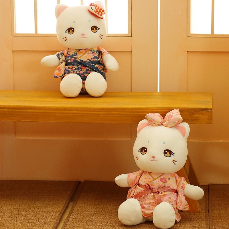Kawaiimi - plush toys - Japanese Kimono Cat Plushie - 5