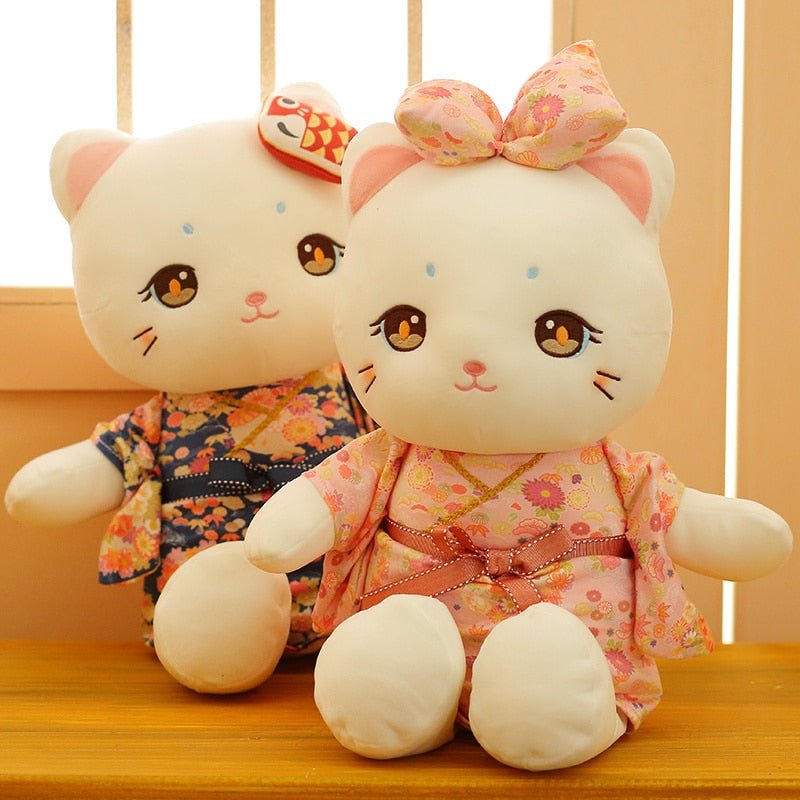 Kawaiimi - plush toys - Japanese Kimono Cat Plushie - 1