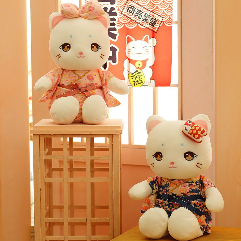 Kawaiimi - plush toys - Japanese Kimono Cat Plushie - 2