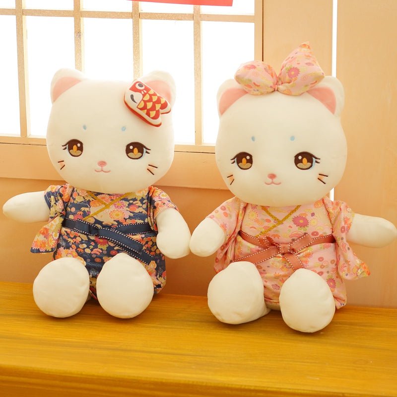 Kawaiimi - plush toys - Japanese Kimono Cat Plushie - 3