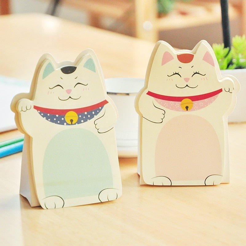 Kawaiimi - post-it notes - Japanese Lucky Cat Memo Pads - 1