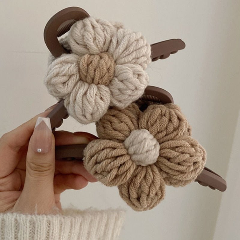 Kawaiimi - apparel & accessories - Jumbo Crochet Flower Hair Clip - 13