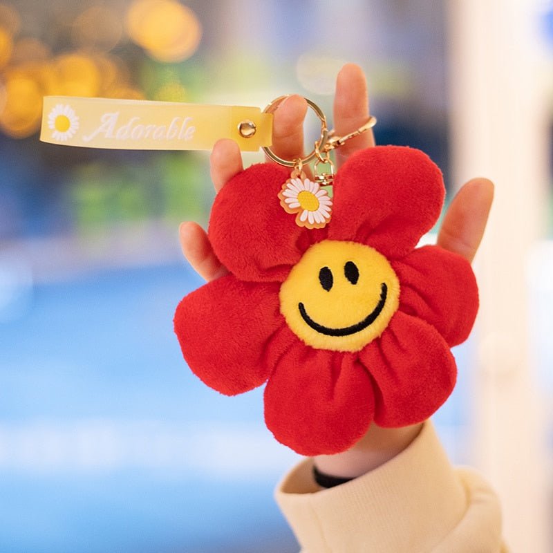 Kawaiimi - accessories - Jumbo Daisy Plush Flower Bag Charm - 16
