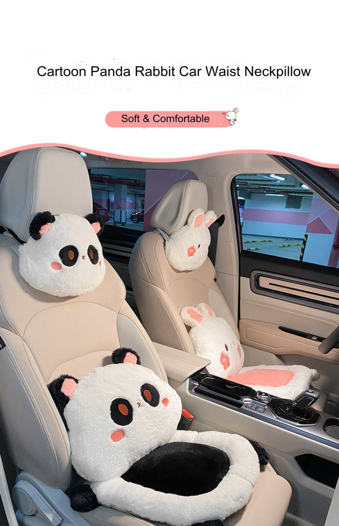 Kawaiimi - car deco & accessories - Kawaii Bunny & Panda Car Cushions - 12