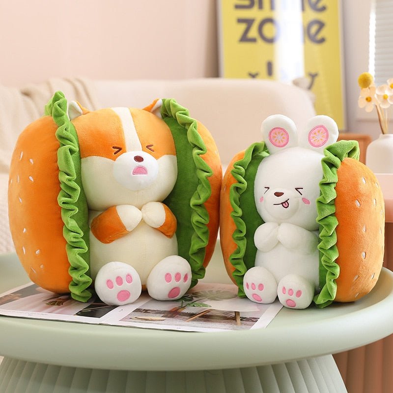 Kawaiimi - soft dolls & plush animals - Kawaii Burger Buddy Plushie - 1