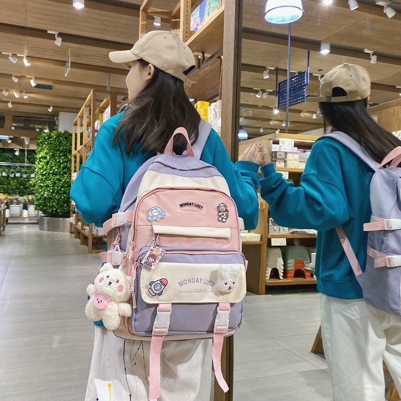 Kawaiimi - school bags & back to school accessories - Kawaii Chic Seoul School Backpack - 27