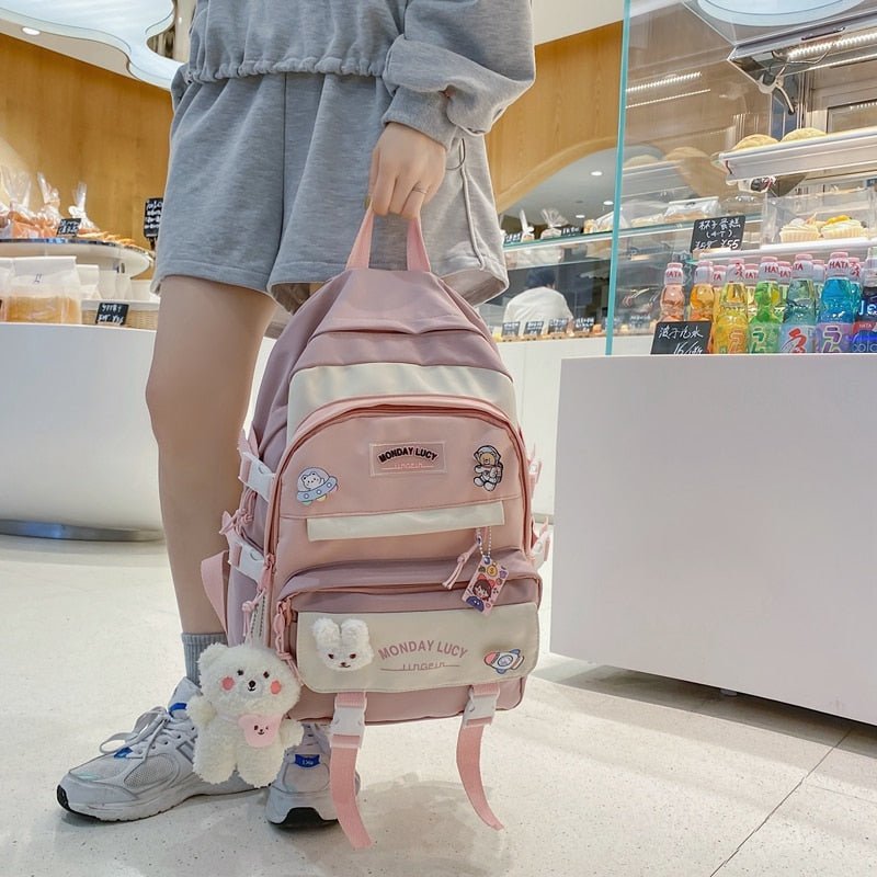 Kawaiimi - school bags & back to school accessories - Kawaii Chic Seoul School Backpack - 32