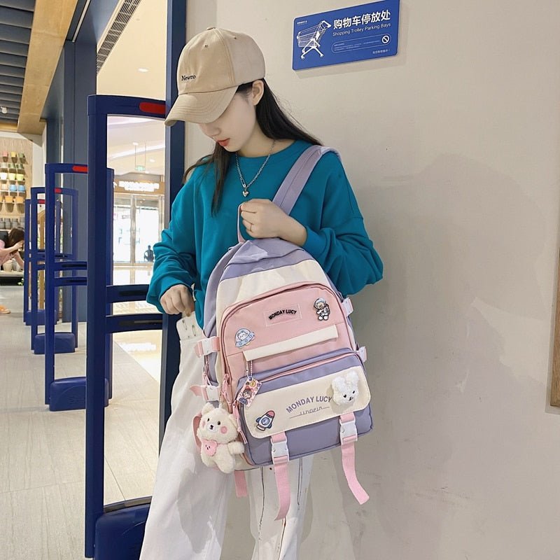 Kawaiimi - school bags & back to school accessories - Kawaii Chic Seoul School Backpack - 25
