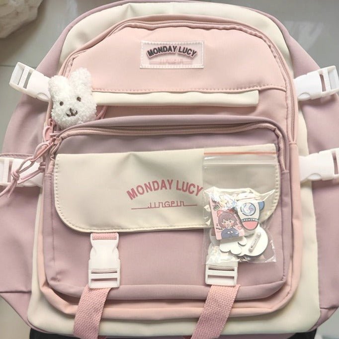 Kawaiimi - school bags & back to school accessories - Kawaii Chic Seoul School Backpack - 35