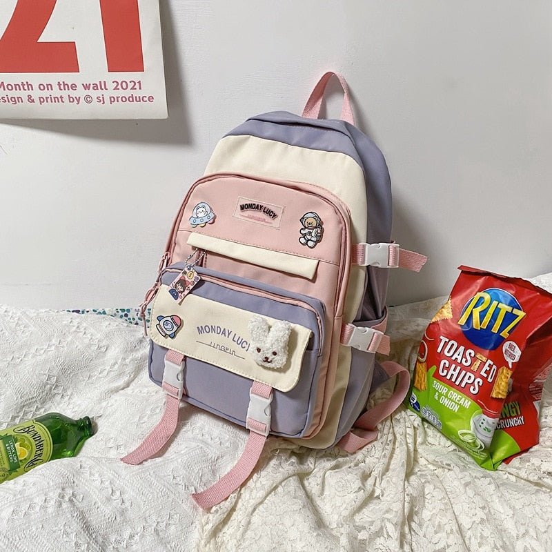 Kawaiimi - school bags & back to school accessories - Kawaii Chic Seoul School Backpack - 20