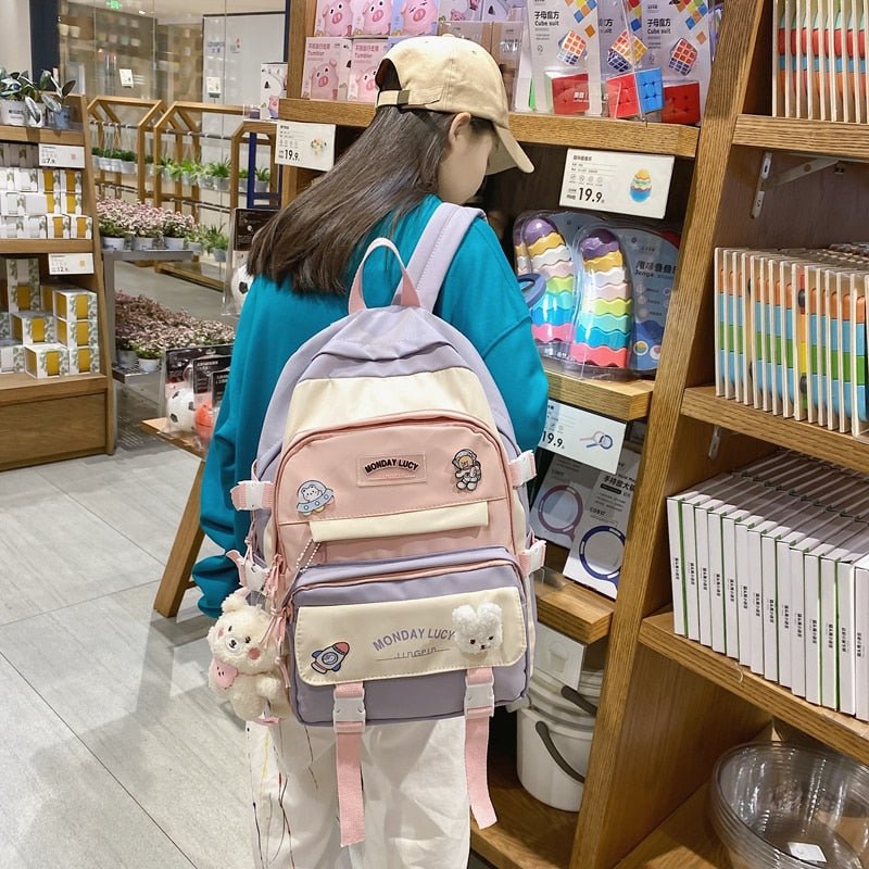 Kawaiimi - school bags & back to school accessories - Kawaii Chic Seoul School Backpack - 19