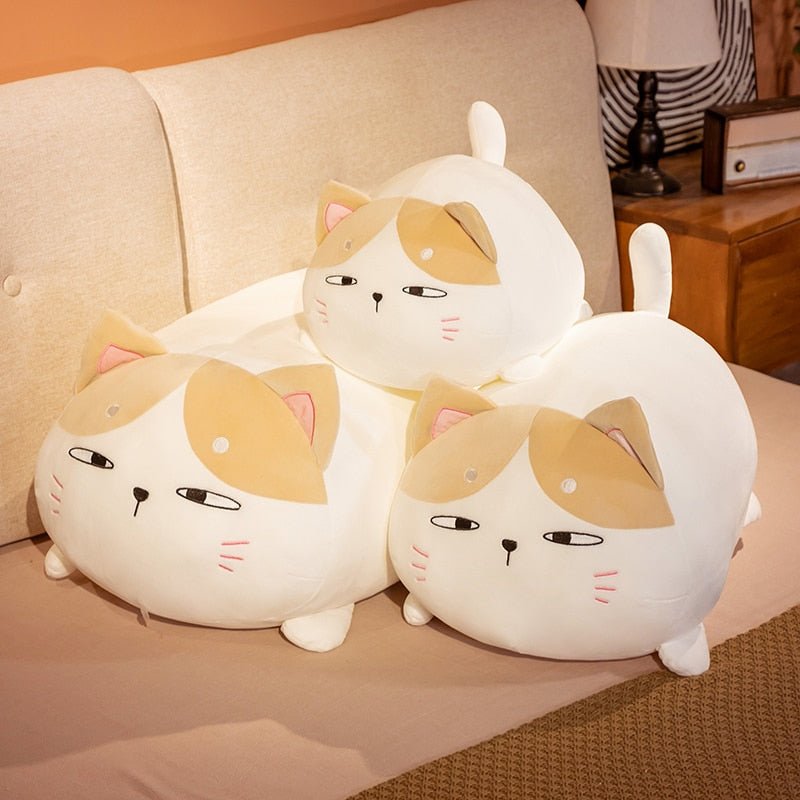 Kawaiimi - plush toys - Kawaii Chubby Cat Plush Pillow - 6