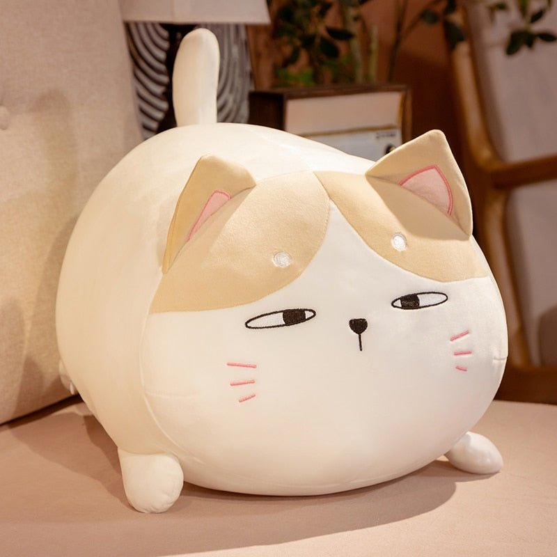 Kawaiimi - plush toys - Kawaii Chubby Cat Plush Pillow - 14
