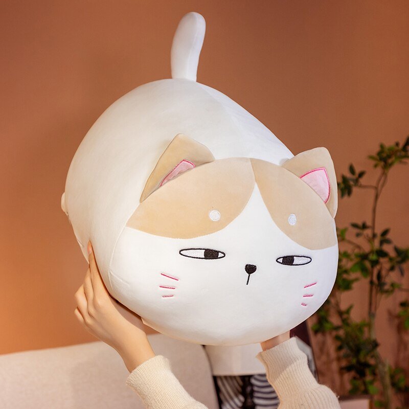 Kawaiimi - plush toys - Kawaii Chubby Cat Plush Pillow - 3