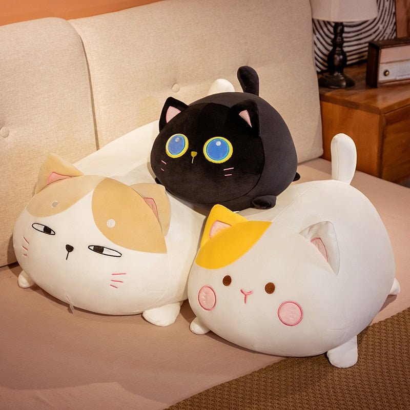 Kawaiimi - plush toys - Kawaii Chubby Cat Plush Pillow - 5