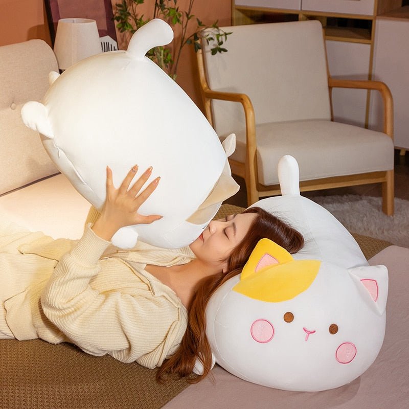 Kawaiimi - plush toys - Kawaii Chubby Cat Plush Pillow - 8