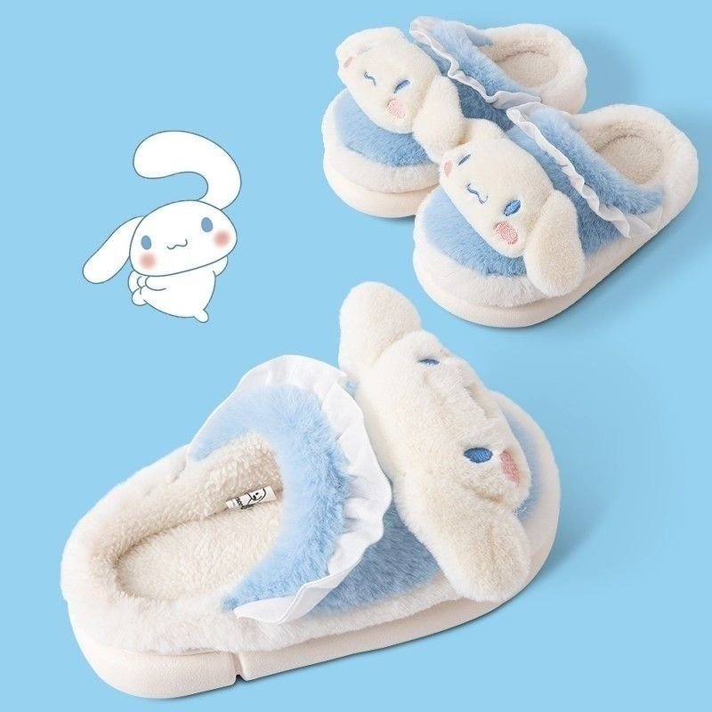 Kawaiimi - flip-flops, shoes & slippers for women - Kawaii Fluffy Sanrio Slippers - 12