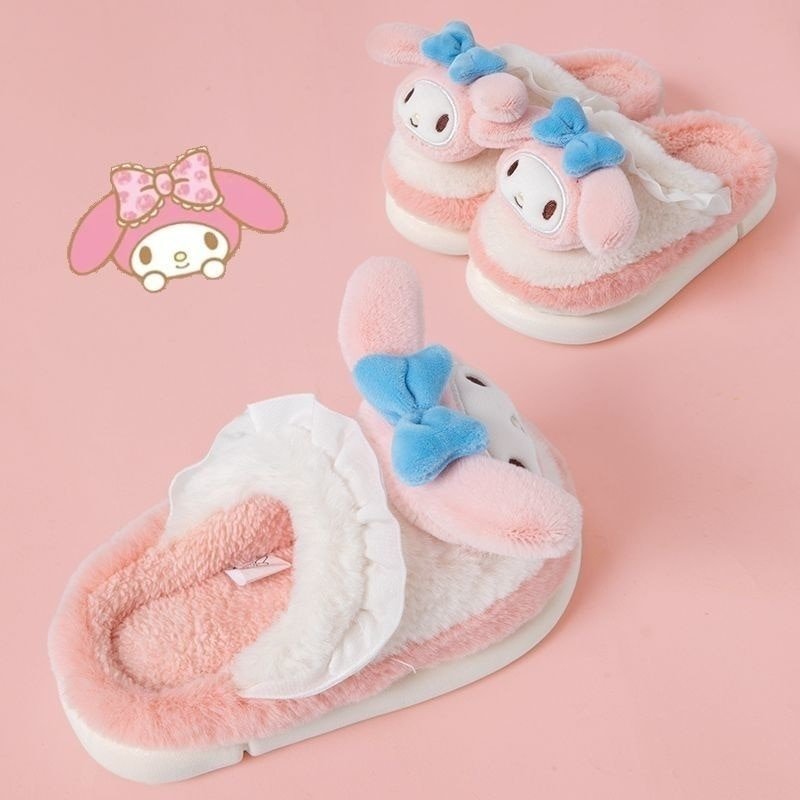 Kawaiimi - flip-flops, shoes & slippers for women - Kawaii Fluffy Sanrio Slippers - 13