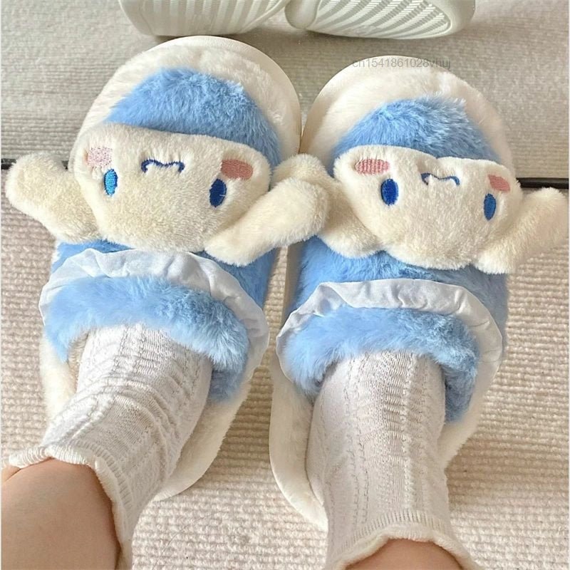 Kawaiimi - flip-flops, shoes & slippers for women - Kawaii Fluffy Sanrio Slippers - 14