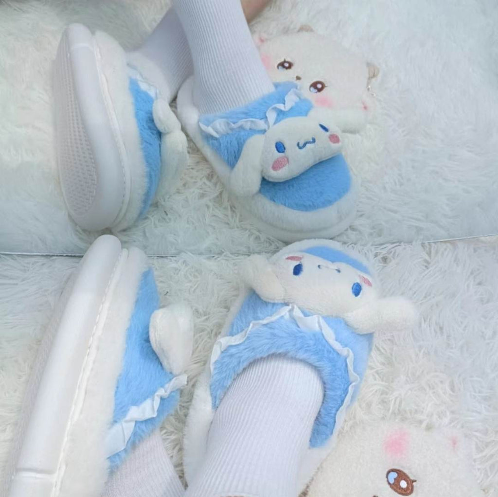 Kawaiimi - flip-flops, shoes & slippers for women - Kawaii Fluffy Sanrio Slippers - 11