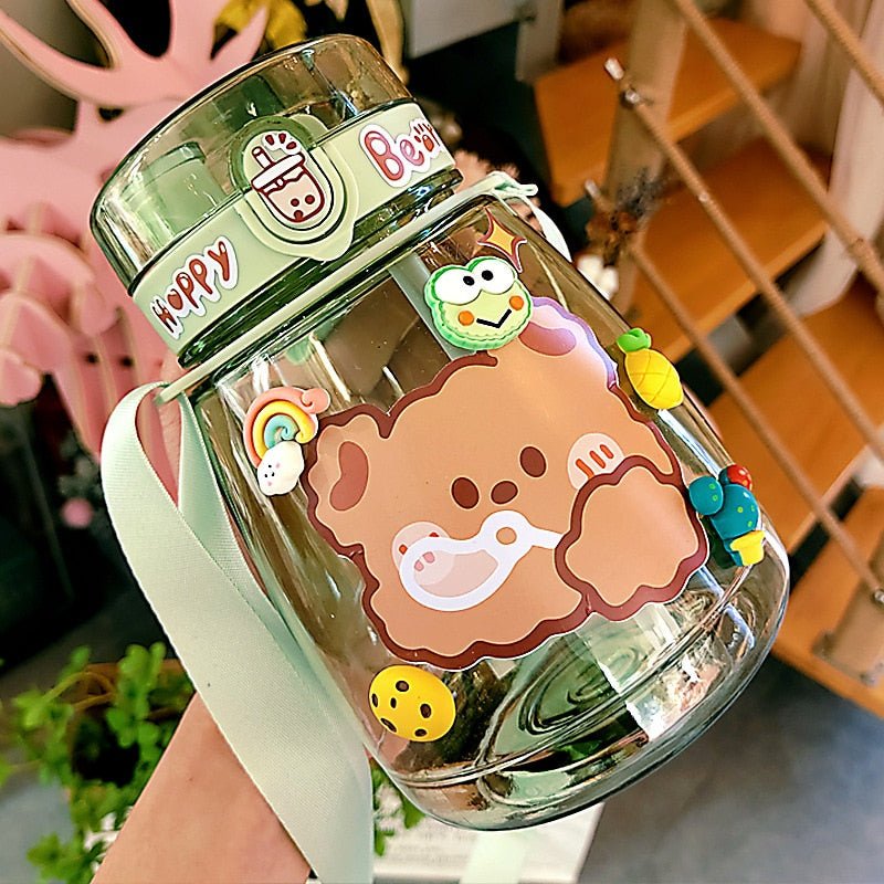 Kawaiimi - accessories - Kawaii Happy Bear Jumbo Water Bottle - 10