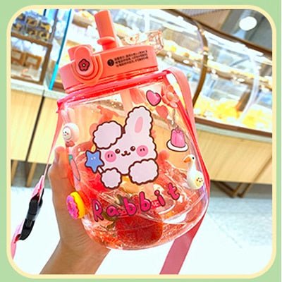 Kawaiimi - accessories - Kawaii Happy Bear Jumbo Water Bottle - 8