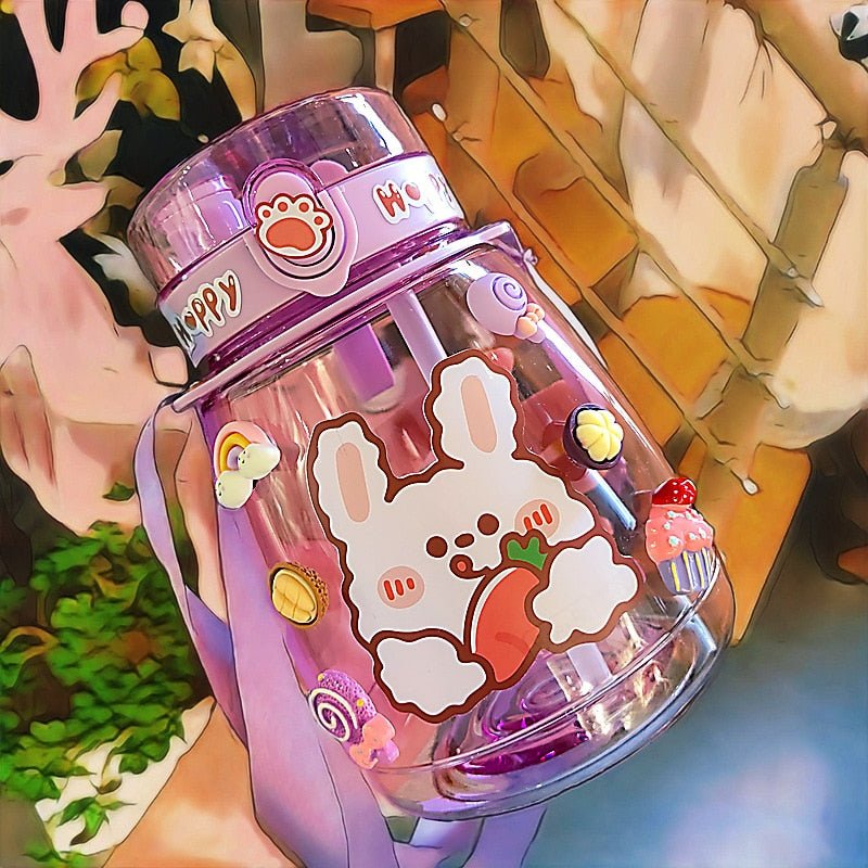 Kawaiimi - accessories - Kawaii Happy Bear Jumbo Water Bottle - 6
