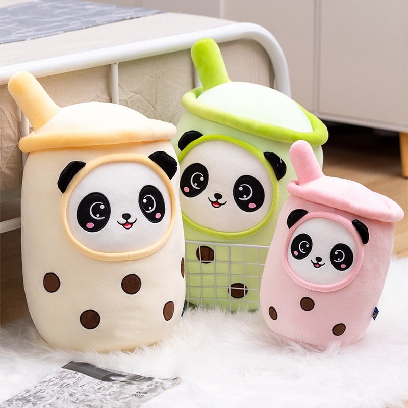 Kawaiimi - plush toys - Kawaii Panda Boba Tea Plushie - 1