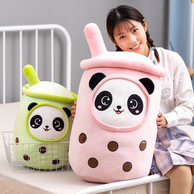 Kawaiimi - plush toys - Kawaii Panda Boba Tea Plushie - 2