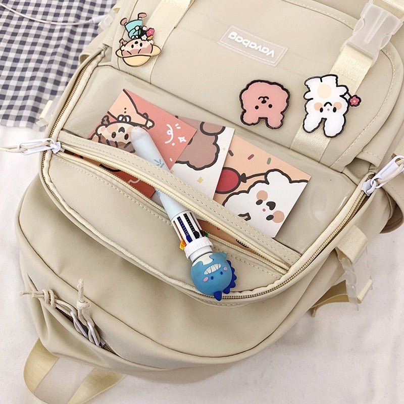 Kstyle Cute School Backpack Kawaiimi