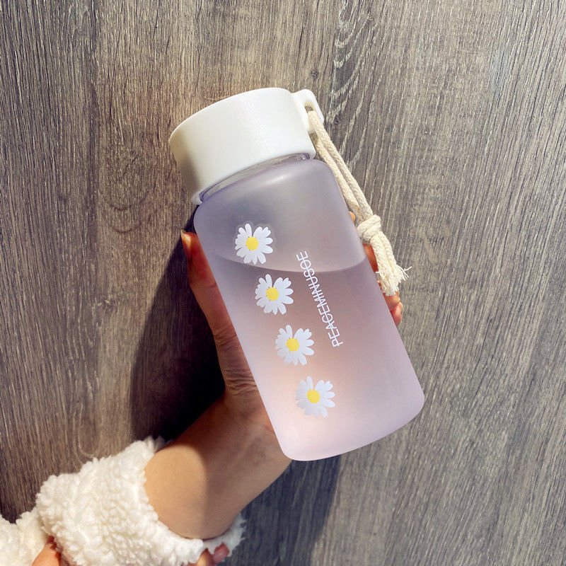 Kawaiimi - accessories - Little Daisy Frosted Water Bottle - 5