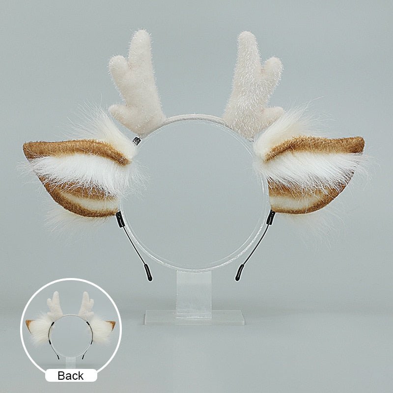 Kawaiimi - headwear - Lolita Fluffy Antler Headband - 2