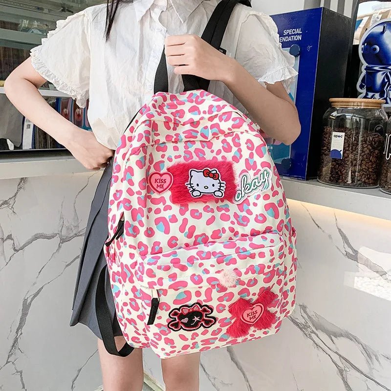 Kawaiimi - sanrio themed backpacks - Lolly Sugar Hello Kitty Backpack - 3