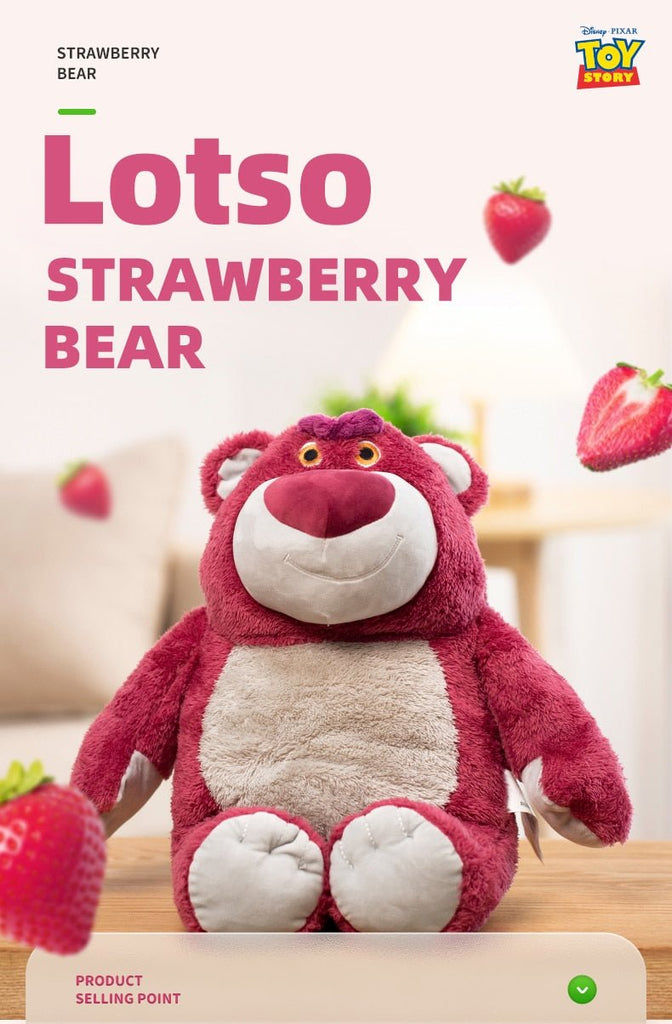 Kawaiimi - teddy bear soft and plush toys - Lotso Strawberry Huggin' Bear Plushie - 15