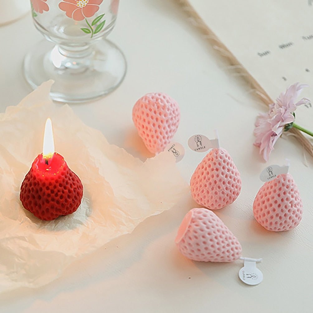 Kawaiimi - gifts for special occasions - Lovely Strawberry Candles - 4