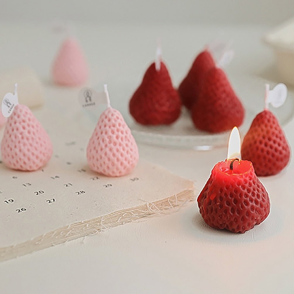 Kawaiimi - gifts for special occasions - Lovely Strawberry Candles - 3