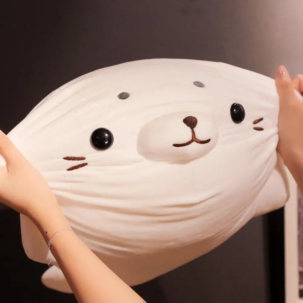 Kawaiimi - cute plushies for women & adults - Marshmallow Sea Lion Plushie - 3