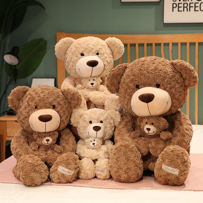 Kawaiimi - plush toys - Momma Bear & Baby Cub Teddy Plush - 1