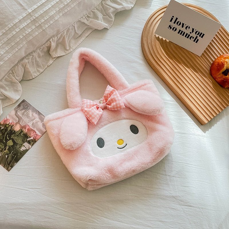 Kawaiimi - apparel and accessories - My Sanrio Family Plush Handbag - 4