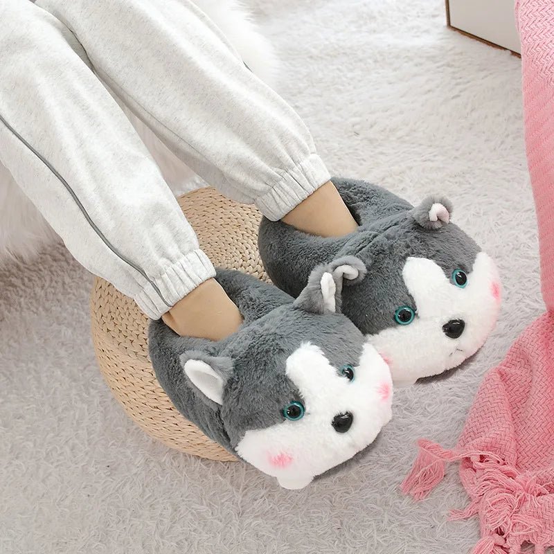Kawaiimi - warm & fluffy home footwear - Paws & Pals Plush Home Slippers - 5