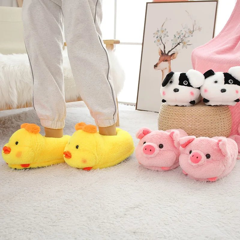 Kawaiimi - warm & fluffy home footwear - Paws & Pals Plush Home Slippers - 2