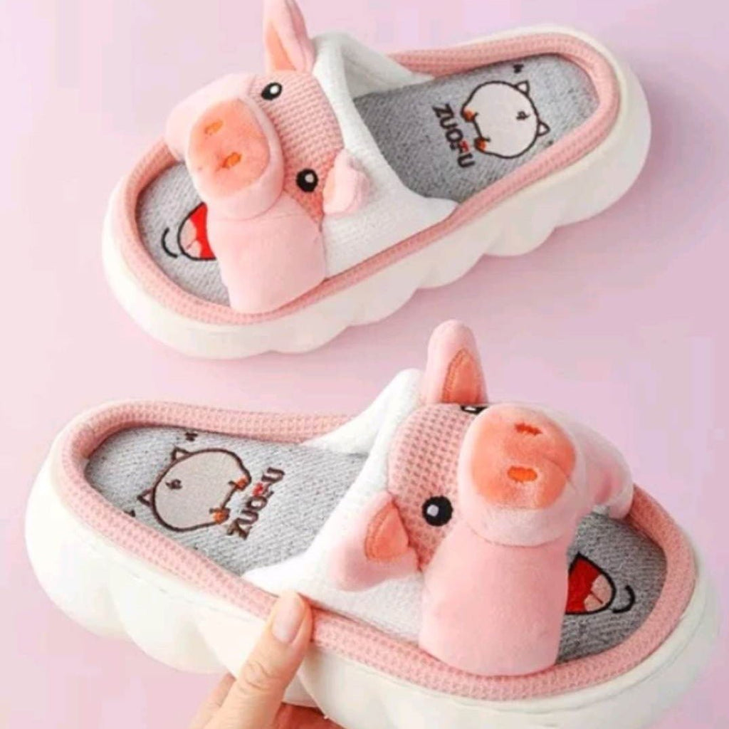 Kawaiimi - flip-flops, shoes & slippers for women - Piglet Pawtastic Slippers - 3
